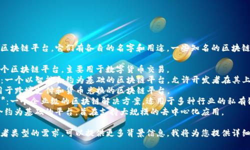 数字区块链常指多个不同的区块链平台，它们有各自的名字和用途。一些知名的区块链平台包括：

1. **比特币（Bitcoin）**：首个区块链平台，主要用于数字货币交易。
2. **以太坊（Ethereum）**：一个以智能合约为基础的区块链平台，允许开发者在其上构建去中心化应用（dApps）。
3. **Ripple（瑞波）**：主要用于跨境支付和货币兑换的区块链平台。
4. **Hyperledger Fabric**：一个企业级的区块链解决方案，适用于多种行业的私有链需求。
5. **EOS**：又一个以智能合约为基础的平台，旨在支持大规模的去中心化应用。

如果您有具体的平台名称或者类型的需求，可以提供更多背景信息，我将为您提供详细解答。